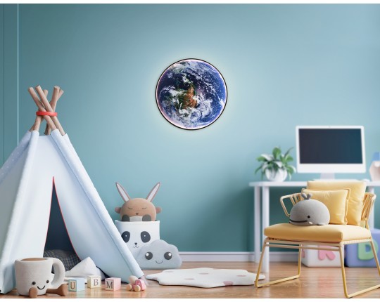  Настенно-потолочный светодиодный светильник FW11134 BK черный 31W LED 3000-6400K D500*38