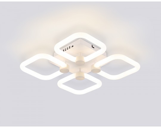  Потолочный светодиодный светильник с пультом FA3819/4 WH белый 3000K-6400K 67W 380*380*90 (ПДУ ИК)