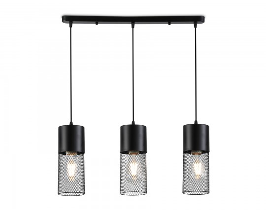  Светильник подвесной TR8501/3 BK черный E27/3 max 60W 550*100*1000