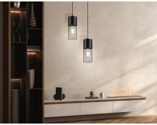  Светильник подвесной TR8500 BK черный E27 max 60W D100*1000