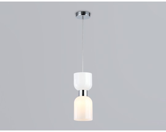  Подвесной светильник LH56081 СH/FR хром/белый матовый E14 max 60W D120*1500