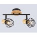  Настенно-потолочный спот в стиле лофт TR8752/2 BK/WD черный/дерево IP20 E27/2 310*115*200