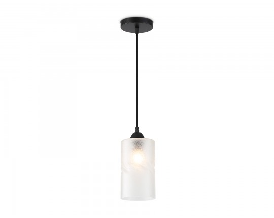  Светильник подвесной со стеклянным плафоном TR3411 BK черный E27 max 60W D120*1000