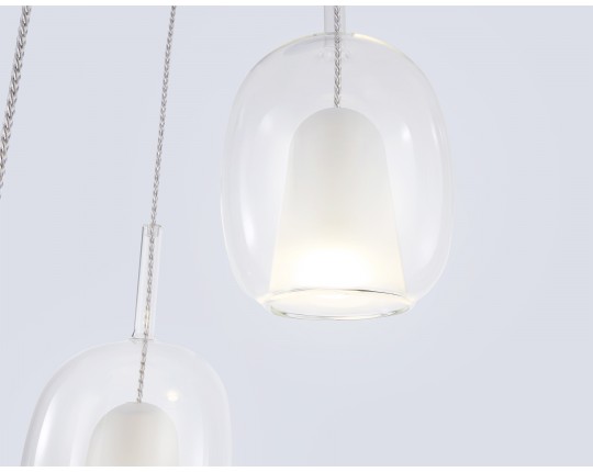  Подвесной светильник LH11151/3 BK/WH/CL черный/белый/прозрачный E27*3 max 60W D425*1500