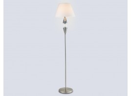  Напольный светильник с абажуром LH75265 SN/FR сатин никель/белый матовый E27 max 60W D360*1560
