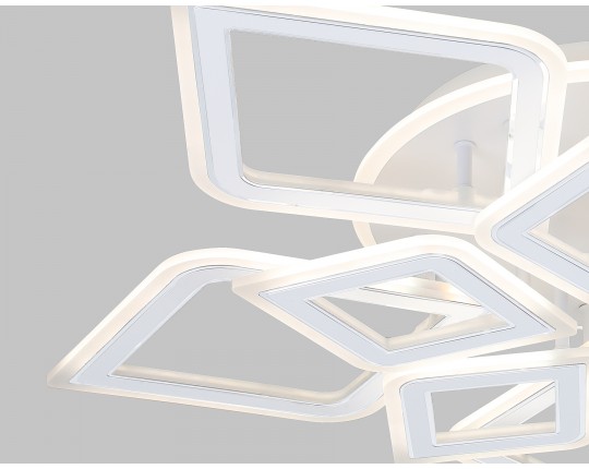  Потолочный светодиодный светильник с пультом FA8914/5+5 WH/CH белый/хром 193W 3000K-6400K 770*740*120 (ПДУ РАДИО 2.4G)