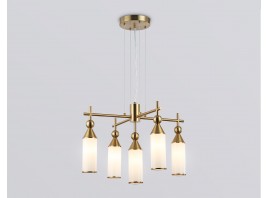  Подвесная люстра LH55276/5 BS/FR латунь/белый матовый E14*5 max 40W D520*1390
