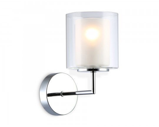  Настенный светильник LH56005 СH/FR хром/белый матовый E14 max 40W 190*120*220