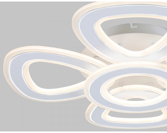  Потолочный светодиодный светильник с пультом FA8925/4+1 WH/CH белый/хром 163W 3000K-6400K 590*590*120 (ПДУ РАДИО 2.4G)