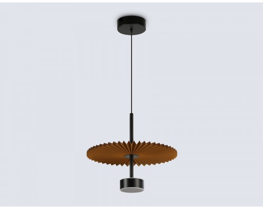  Подвесной светодиодный светильник LH72607 BK/CF черный/кофе 6W 3000K D300*260-1770