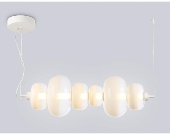  Подвесной светодиодный светильник LH11071 WH/FR белый/белый матовый 36W 3000K 745*230*230