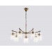  Подвесная люстра LH56033/7+1 BS/CL латунь/прозрачный E14*8 max 40W D790*1200