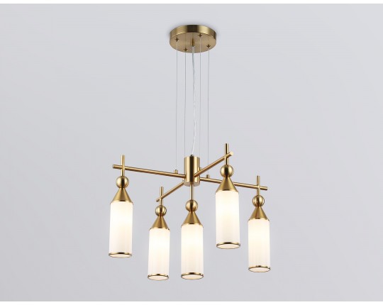  Подвесная люстра LH55276/5 BS/FR латунь/белый матовый E14*5 max 40W D520*1390