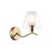  Настенный светильник LH57095 BS/FR латунь/белый матовый E14 max 40W 230*140*200
