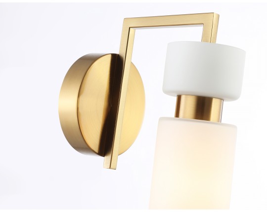  Настенный светильник LH56130 BS/FR латунь/белый матовый E14 max 40W 150*100*210