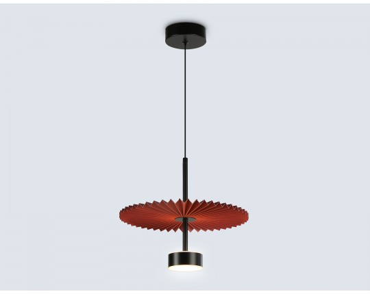  Подвесной светодиодный светильник LH72613 BK/RD черный/красный 6W 3000K D300*260-1770
