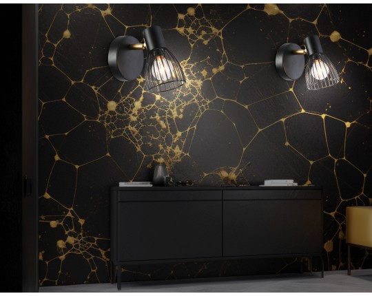  Настенно-потолочный спот в стиле лофт TR8659 BK/GD черный/золото E14 max 60W 160*100*145