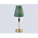  Настольная лампа с абажуром LH75057 BS/GN латунь/зеленый E14 max 40W D180*460