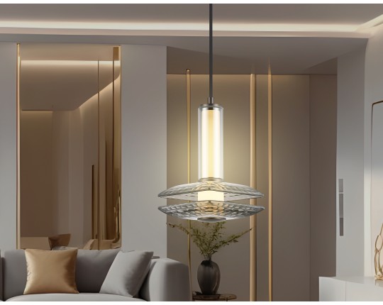  Подвесной светодиодный светильник LH31003 GR/SM серый/дымчатый 10W 3000K 150*150*240