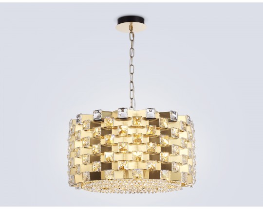  Подвесная люстра с хрусталем LH41003/12 BS/CL латунь/прозрачный E14*12 max 40W D540*290