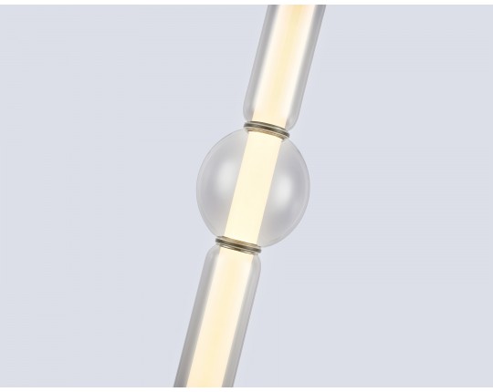  Подвесной светодиодный светильник LH11023 BK/SM черный/дымчатый 17W 3000K D120*520