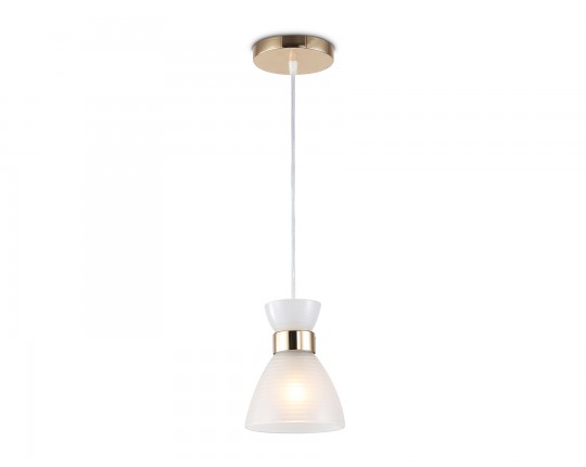  Светильник подвесной со стеклянным плафоном TR3401 FGD золото E27 max 60W D135*1000