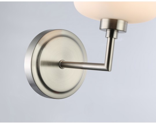  Настенный светильник LH53007 SN/FR сатин никель/белый матовый G9 max 40W 195*120*230