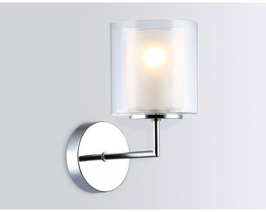  Настенный светильник LH56005 СH/FR хром/белый матовый E14 max 40W 190*120*220