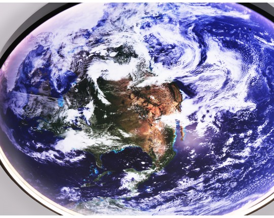  Настенно-потолочный светодиодный светильник FW11136 BK черный 50W LED 3000-6400K D800*38