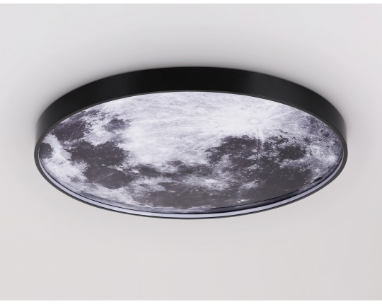  Настенно-потолочный светодиодный светильник FW11113 BK черный 31W LED 3000-6400K D500*38