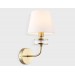 Настенный светильник с абажуром LH71255 BS/WH латунь/белый E14 max 40W 210*160*310