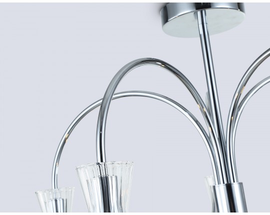  Люстра на штанге LH55651/5 СH/CL хром/прозрачный E14*5 max 40W D600*440