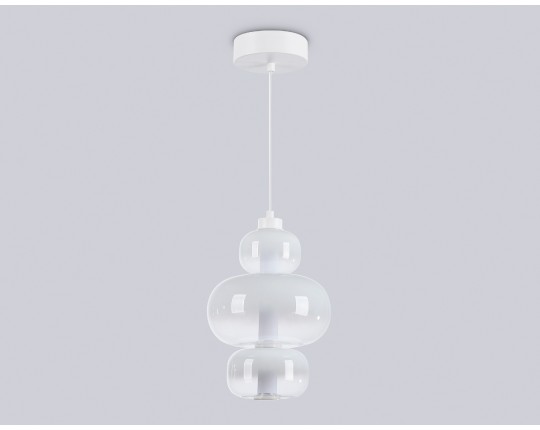  Подвесной светодиодный светильник LH11056 WH/FR белый/белый матовый 18W 3000K D230*350