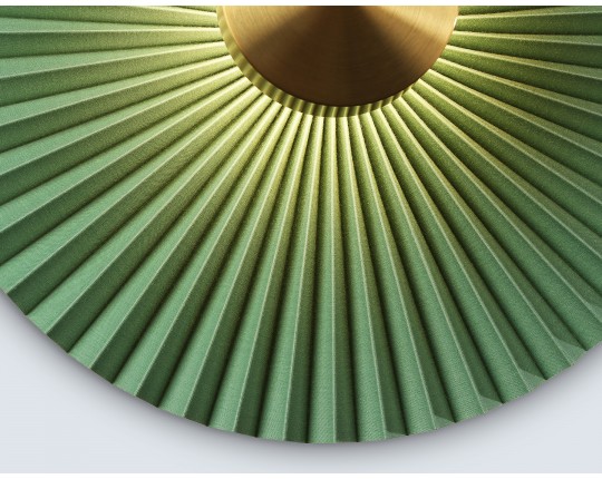  Настенный светодиодный светильник LH72649 BK/GR латунь/зеленый 6W 3000K D300*100