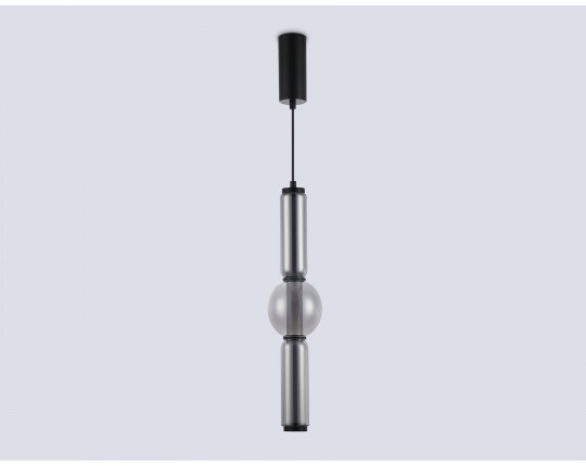  Подвесной светодиодный светильник LH11023 BK/SM черный/дымчатый 17W 3000K D120*520