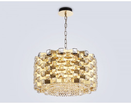  Подвесная люстра с хрусталем LH41003/12 BS/CL латунь/прозрачный E14*12 max 40W D540*290