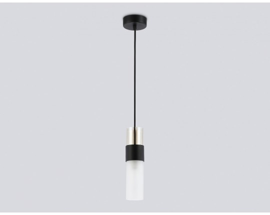  Подвесной светильник LH55101 BK/FR/TI черный/белый матовый/янтарь E14 max 40W D55*1500