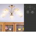  Подвесная люстра TR3189/5 GD/CL/FR золото/прозрачный/белый матовый E27/5 max 40W D600*285