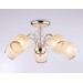  Подвесная люстра TR3189/5 GD/CL/FR золото/прозрачный/белый матовый E27/5 max 40W D600*285