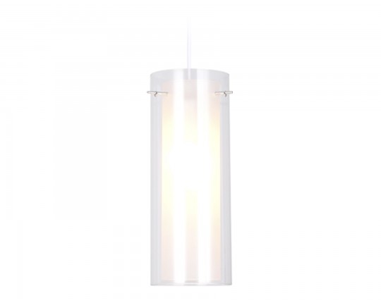  Подвесной светильник TR3672 CH/CL/FR хром/прозрачный/белый матовый E14 max 40W D110*1000