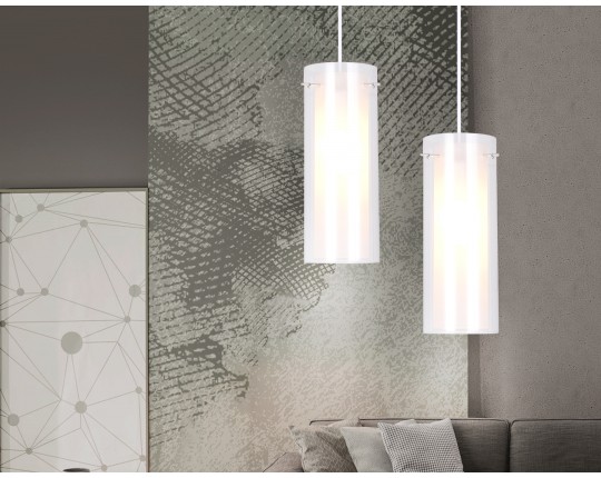  Подвесной светильник TR3672 CH/CL/FR хром/прозрачный/белый матовый E14 max 40W D110*1000