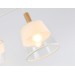  Подвесной светильник со сменной лампой TR4737/3 WH/LW белый/светлое дерево E27/3 max 40W D760*350