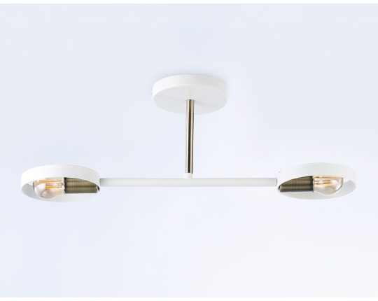  Подвесной светильник со сменной лампой TR8222/2 WH/SB белый/бронза E27/2 max 40W 510*165*190