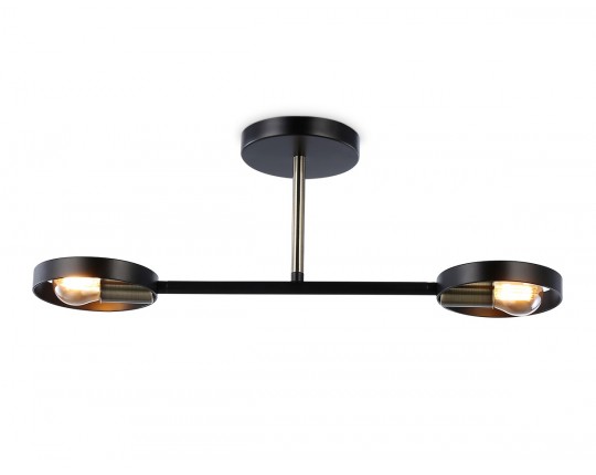  Подвесной светильник со сменной лампой TR8225/2 BK/SB черный/бронза E27/2 max 40W 510*165*190