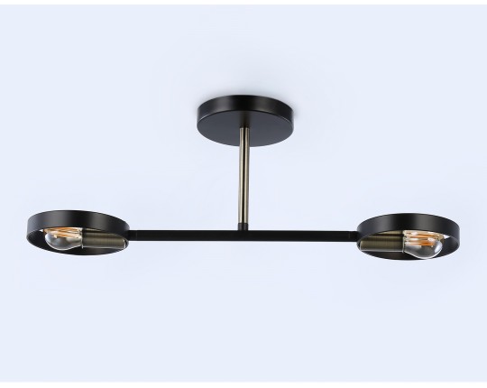  Подвесной светильник со сменной лампой TR8225/2 BK/SB черный/бронза E27/2 max 40W 510*165*190