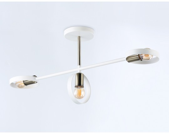  Подвесной светильник со сменной лампой TR8228/3 WH/SB белый/бронза E27/3 max 40W 660*165*300