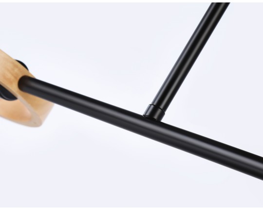  Подвесной светильник со сменной лампой TR8244/2 BK/LWD черный/светлое дерево E27/2 max 40W 590*165*220