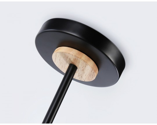  Подвесной светильник со сменной лампой TR8244/2 BK/LWD черный/светлое дерево E27/2 max 40W 590*165*220