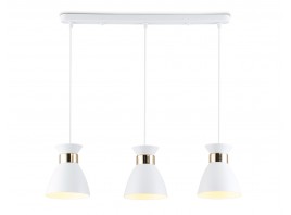  Светильник подвесной в стиле лофт TR8466/3 WH/FGD белый/золото E27/3 max 60W 550*135*1000