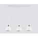  Светильник подвесной в стиле лофт TR8466/3 WH/FGD белый/золото E27/3 max 60W 550*135*1000